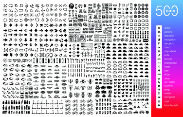 Set of 500 Media icon