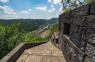 Wall Mural - south great wall of china near fenghuang