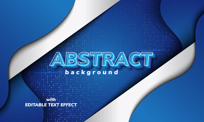 Wall Mural - abstract background with editable text effect