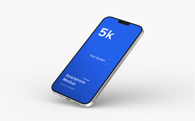 Wall Mural - smartphone mockup | fully editable file, replaceable screen, separated shadow and background