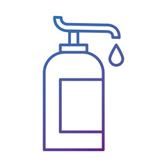 Wall Mural - antibacterial soap bottle line icon