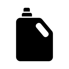 Poster - gallon bottle silhouette style icon