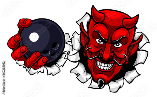 A devil or satan ten pin bo...