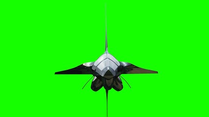 Canvas Print - sci fi fufturistic ship. concept of future. green screen. realistic 4k animation.