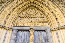 Detail On Westminster Abbey, A UNESCO World Heritage Site, London, England