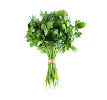 Bunch Of Fresh Green Parsley Isolated On White