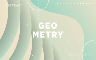 Wall Mural - modern green gradient abstract geometry shape background banner with line.can be used in cover design, poster, flyer, book design, website backgrounds or advertising. vector illustration.