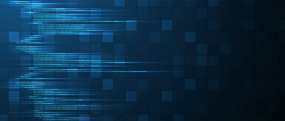 Software development abstract technology code and script background