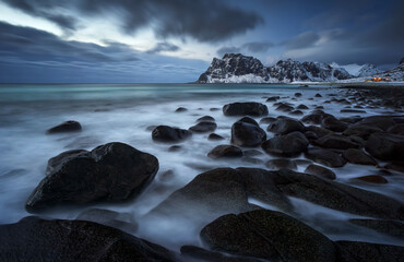 Wall Mural - uttakleiv beach stones