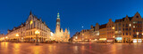 Fototapeta Mapy - Market square and Town Hall at night in Wroclaw, Poland