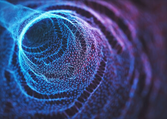 Wall Mural - colorful background theme of science and technology. abstract concept for background use. 3d illustr