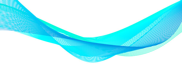 Poster - Abstract background with blue wave. Flowing colorful dynamic lines. Vector illustration.