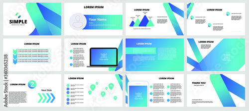 Fotografía Template is the best as a business presentation, used in marketing and advertising, flyer and banner, the annual report