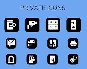 Poster - private icon set