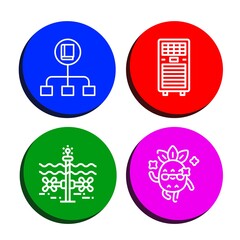 Sticker - fan icon set