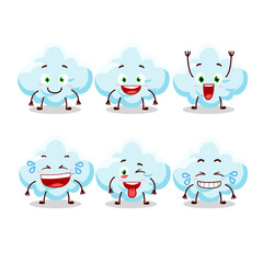 Poster - Cartoon character of cloud with smile expression