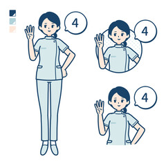 simple nurse woman_Counting-as-4