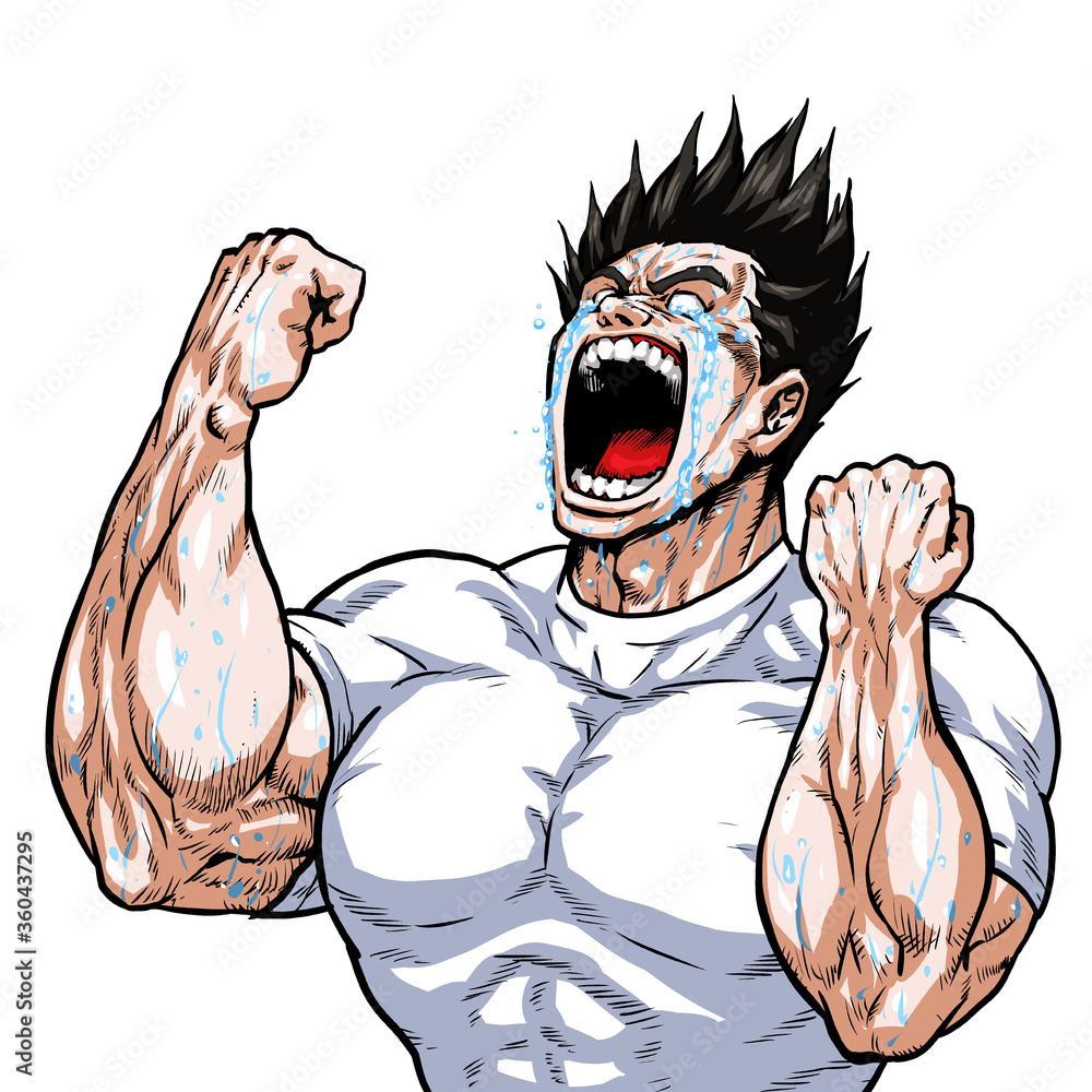 Guts, fake hair, flirtation, screaming, screaming, gag, cartoon, muscle ...
