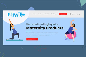 Wall Mural - Website ui template vector illustration design
