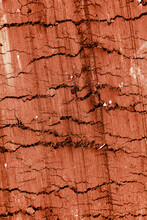 Cracked Red Soil On The Nature.