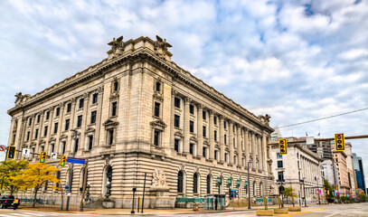 Canvas Print - Historic courthouse and post office building in Cleveland, Ohio