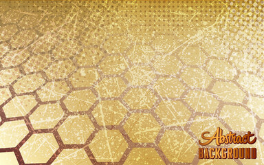 Wall Mural - Abstract hexagon background. Vector and illustration.