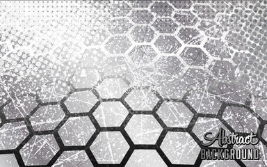 Abstract hexagon background. Vector and illustration.