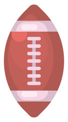 Poster - Rugby ball, illustration, vector on white background