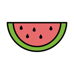 Wall Mural - watermelon fresh fruit healthy food fill style