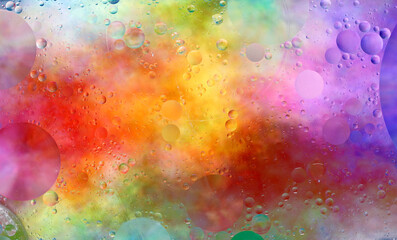Wall Mural - creative design of colorful wet background