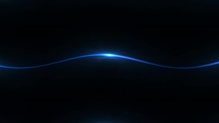 Wall Mural - Glow light curved rays on a dark background, Futuristic wave flash,  Glowing neon spiral.