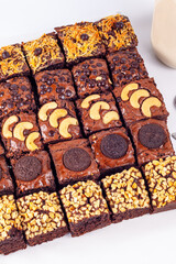 Wall Mural - Brownies with various toping