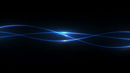 Wall Mural - Glow light curved rays on a dark background, Futuristic wave flash,  Glowing neon spiral.