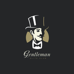 Wall Mural - Gentleman logo