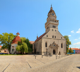 Main square in Skalica and St Michael Archangel’s Parish Church dating to the year 1372.