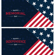 Happy Memorial Day Of USA Banner Design. Vectro Illustrator