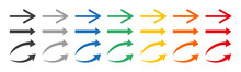 Arrows Colorful Set .Arrows. Arrow Icon. Colorful Arrows . Vector Illustration