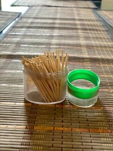 Plastic Container With Tooth Picks