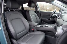 Hyundai Kona EV, Electric Car. Interior - Front Seats.