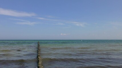 Wall Mural - the blue Baltic Sea in beautiful summer weather 