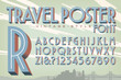 © Mysterylab - A Vector 3d Alphabet in the Style of Vintage Travel Posters