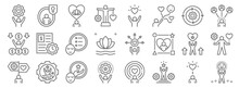 Work Life Balance Line Icons. Linear Set. Quality Vector Line Set Such As Enjoy, Success, Skill, Guidance, Motivation, Priority, Relationship, Quality Of Life, Private Life