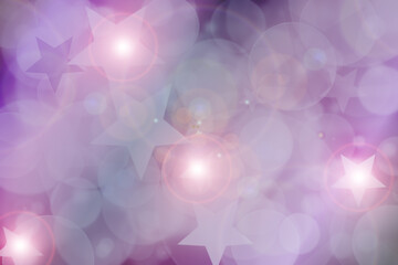 Bokeh abstract background light and star elegant