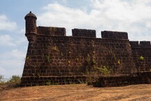 Closeup Shot Of Chapora Fort In Goa