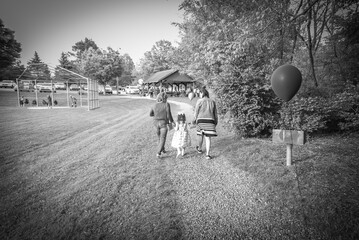 Happy childhood day at the park