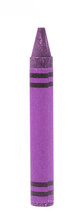 Purple Crayon Isolated On White Background