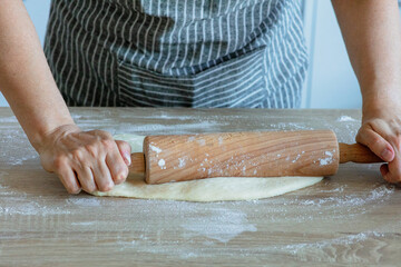 Sticker - the yeast dough is rolled