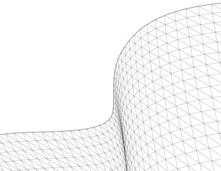 abstract geometry architecture 3d illustration