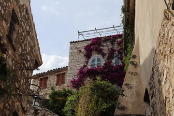 Ruelle du village de Eze, ville de Eze, département des Alpes Maritimes, France