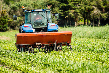 Sticker - farmer working in a cornfield